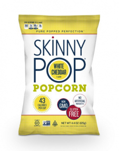 Skinny Pop White Cheddar Popcorn 4.4oz $2.11 As Add-On Item!