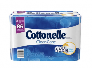 Kleenex Cottonelle Clean Care Toilet Paper Family Rolls 36-Count Just $15.58 Shipped!