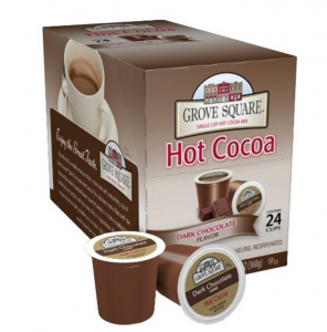 Grove Square Dark Chocolate Hot Chocolate 24-Single Serve Cups $8.14 As Add-On Item!