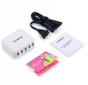 Lumsing USB 5-Port Desk Charger Just $12.99! Perfect For College Students!