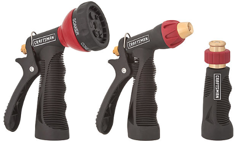 Craftsman 3 pc. Water Hose Metal Nozzle Set Only $7.99! (Reg. $15.99) Highly Rated!