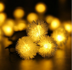 Qedertek Chuzzle Ball Solar Christmas Lights, 15.7ft Just $9.99!