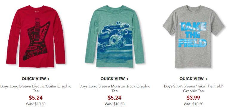 The Children’s Place: Take 50% off Clearance + FREE Shipping! Long Sleeve Shirts Only $5.24 Shipped, Jeans $7.99 Shipped!
