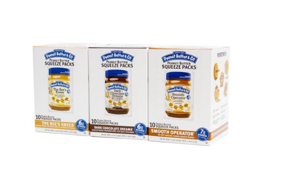 Peanut Butter & Co. Peanut Butter, Variety Pack Squeeze Packs, 30 Count $20.23 Shipped! (Subscribe & Save Offer)