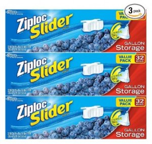 Amazon: Ziploc Slider Gallon Value Pack 32-Count (Pack of 3) Only $11.37!