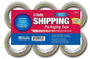 Amazon: Bazic Super Clear Heavy Duty Packing Tape (Case of 6) Only $12.13!