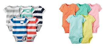 AMAZING Price on Infant Bodysuits! Get the Carter’s 5-Pack of Bodysuits for only $6.99!