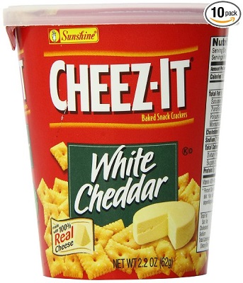 Amazon Add-on Item: Keebler Cheez-It White Cheddar Crackers Cup, 2.2 Ounce (Pack of 10) – ONLY $7.23!