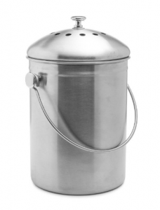 Stainless Steel Compost Bin $19.95