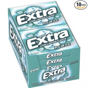 Amazon Add-on Item: Extra Polar Ice Sugarfree Gum, 15 Piece Packages (Pack of 10) – $6.41!