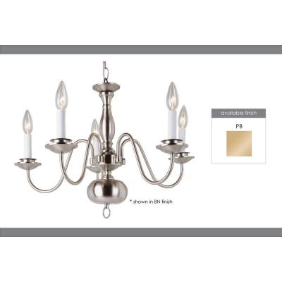 Cabernet Collection 5-light Polished Brass Chandelier—$50.00! Save 60%!