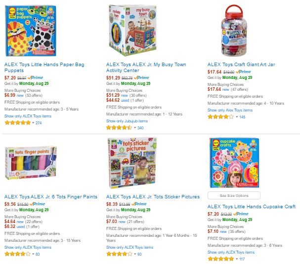 ALEX Toys on Sale at Amazon! Save Up to 57% Off!