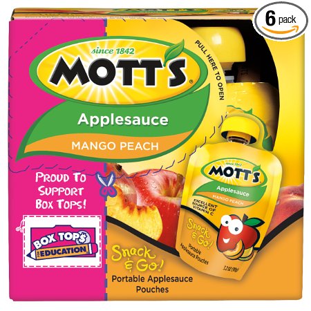 Mott’s Snack & Go Mango Peach Applesauce (24 Count) Only $11.86! That’s Only $.49 Each!