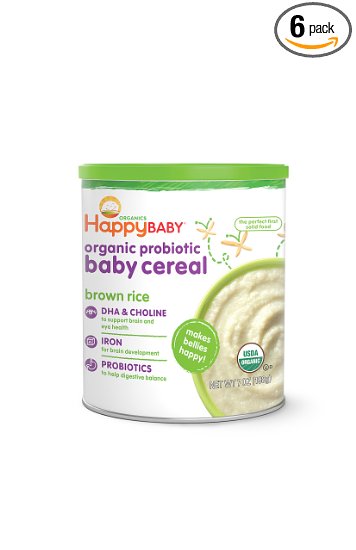 Amazon Family Members: Happy Baby Organic Baby Cereal Brown Rice (Pack of 6) Only $11.38 Shipped!