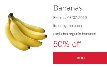 Target Cartwheel Offer: 50% Off Bananas! Plus Save an Additional $.25 with Ibotta App!