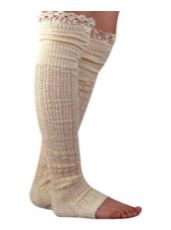 Crochet Lace Trim Cotton Knit Leg Warmers Boot Socks Just $6.59 on Amazon!