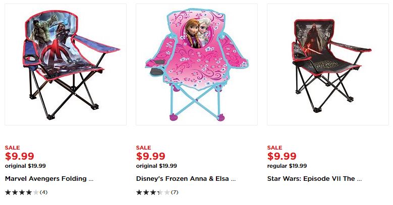 Character Fold ‘n Go Chair Only $6.99 Shipped for Kohl’s Cardholders!