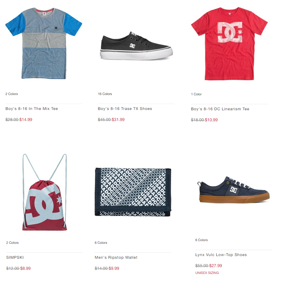 DC Shoes: Extra 40 Off Sale Items + FREE Shipping Today Only, August 10th! (Clinch Bags & Men’s Wallets Only $5.39, Shoes, Shirts & More)