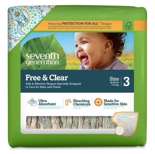 Seventh Generation Diapers Only $33.39 on Amazon!