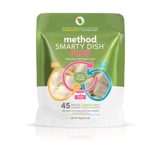 Method Smarty Dishwasher Plus Tablets (Lemon Mint) 45 Count Just $7.57!