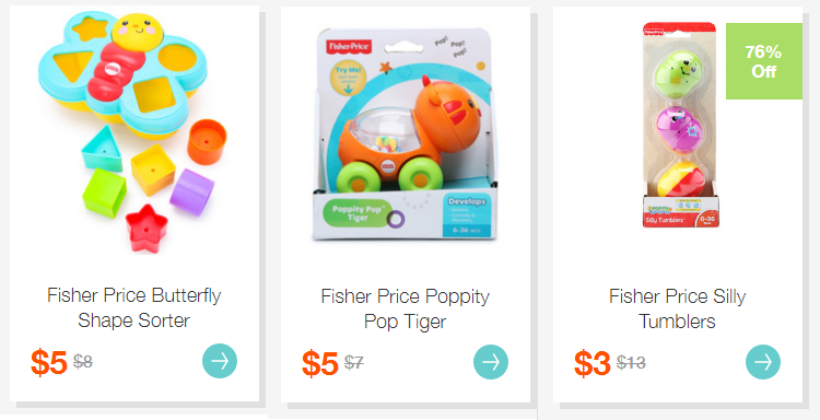 Fisher-Price and Melissa & Doug Items on Hollar! Toys, Crafts, Spoons, Chalk & More!