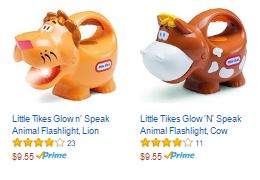 Little Tikes Glow n’ Speak Animal Flashlight Only $9.55! Choose from Lion, Cow or Dog!