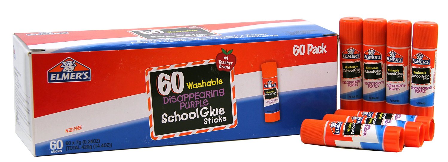 Elmer’s Disappearing Purple School Glue Sticks (60 Count) Only $13.99 Each! (That’s $.23 Each!)