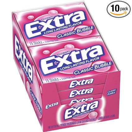 Amazon Subscribe and Save: Classic Bubble Sugarfree Gum (10 Pack) Just $5.23! (Only $.52 Per Pack)