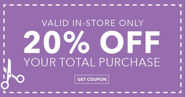 Joann Fabric: Save 20% Off Your Total Purchase! Including Sale Priced Items!
