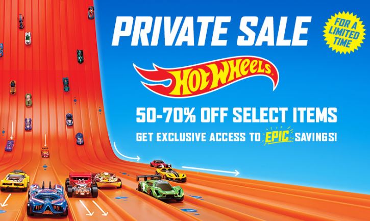 Mattel Hot Wheels Private Sale! Save 50-70% Off Select Items! (Including Party Decor Items!)