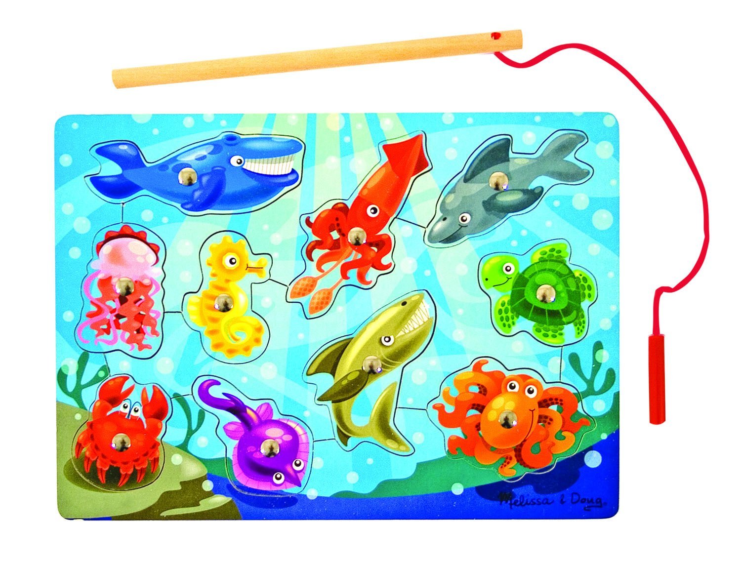 Melissa & Doug Deluxe 10 Piece Magnetic Fishing Game Only $8.11 on Amazon!