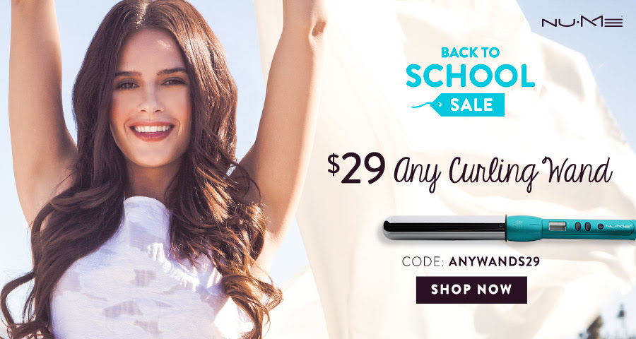 HOT! NuMe Back to School Sale! Score Any Curling Wand For Only $29.00!