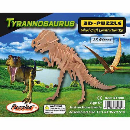 3D 28-Piece Jigsaw Puzzle T-Rex Only $4.15!