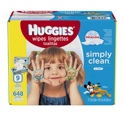 Huggies Simply Clean Baby Wipes (648 ct) Only $10.64 Shipped! That’s Only $0.016 each!