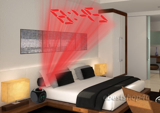 Multi-function Digital LCD Voice Talking LED Projection Alarm Clock Temp Station—$8.99 SHIPPED!