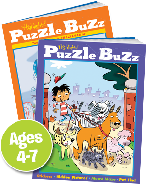 Get Two FREE Puzzle Buzz Books and a FREE Tote Bag From Highlights!