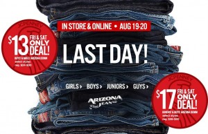 Great Deals on Arizona Jeans at JCPenney! Grab Girls’ Jeans for as low as $9.75!