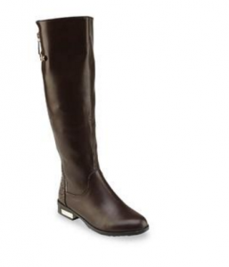 Italina Women’s Thorly Brown/Mock Croc Riding Boot Just $24.99 (Was $59.99)