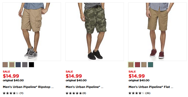 Kohl’s 30% off code! Stacking Codes! Earn Kohl’s Cash! Free shipping! Young Men’s Urban Pipeline Ripstop Cargo Shorts – Just $8.15 a pair!