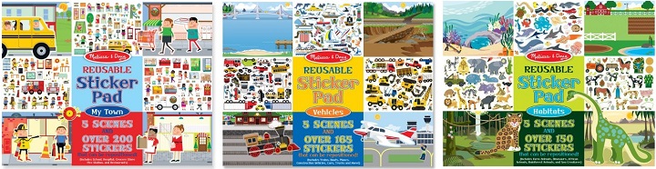 Melissa & Doug (3-Pack) Reusable Sticker Pad Bundle – ONLY $10.99 + FREE Shipping!