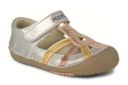Momo Baby Girls First Walker/Toddler Metallic Sandal Shoes Only $19.99! (Reg. $54)