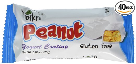 Oskri – Mini Snacks Peanut Coating Yogurt, 40 Count (Pack of 40) – $10.24!