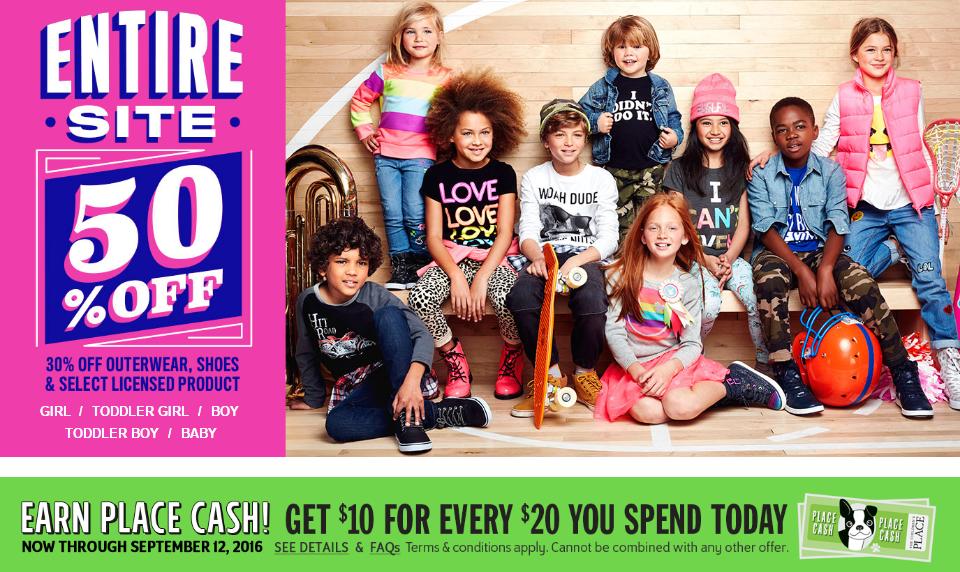 Children’s Place: Spend $20 and Receive $10 in Place Cash! Great Deals on Girls’ Accessories and Summer Clothes for Next Year! Children’s Place: Spend $20 and Receive $10 in Place Cash! Great Deals on Girls’ Accessories and Summer Clothes for Next Year!