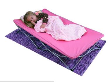 Amazon: Regalo My Cot Portable Toddler Bed in Pink Only $23.50! Great for Sleepovers or Traveling!