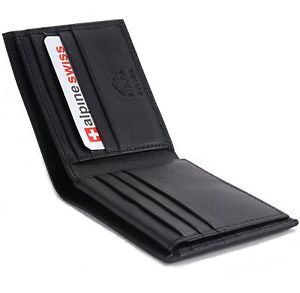 Alpine Swiss Men’s Deluxe Genuine Leather Bifold Wallet Only $9.99 + FREE Shipping!