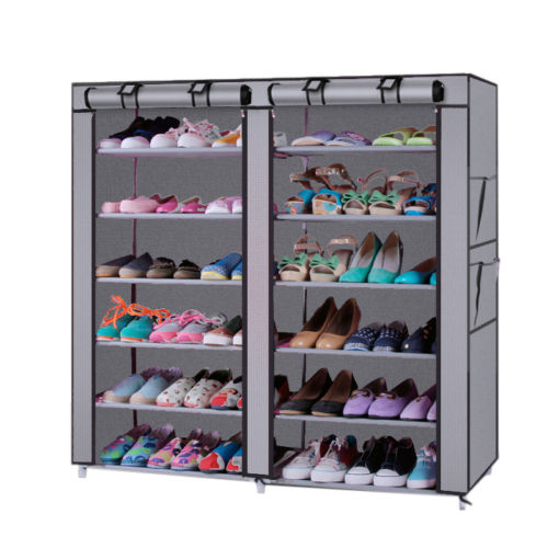 Shoe Rack Storage Closet Organizer with Cover – Just $17.59! Free shipping!