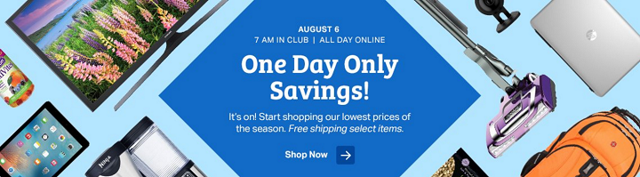 Sam’s Club One-Day Sale is Happening NOW (Aug 6th, 2016)!