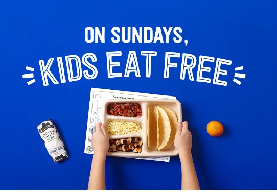 Kids Eat FREE at Chipotle Every Sunday in September!