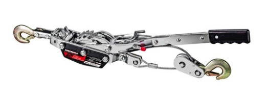 Powerbuilt 2 Ton Cable Puller Come-Along Winch with Double Gear—$17.99 SHIPPED!!