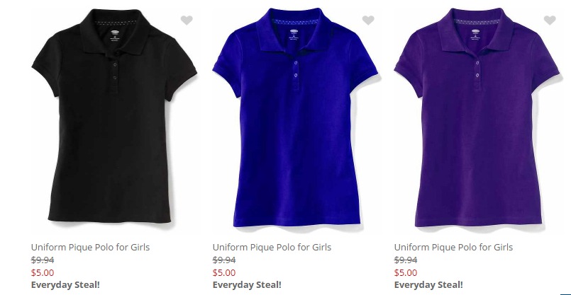 $5 Uniform Polos From Old Navy + FREE Shipping on $25! $5 Uniform Polos From Old Navy + FREE Shipping on $25!